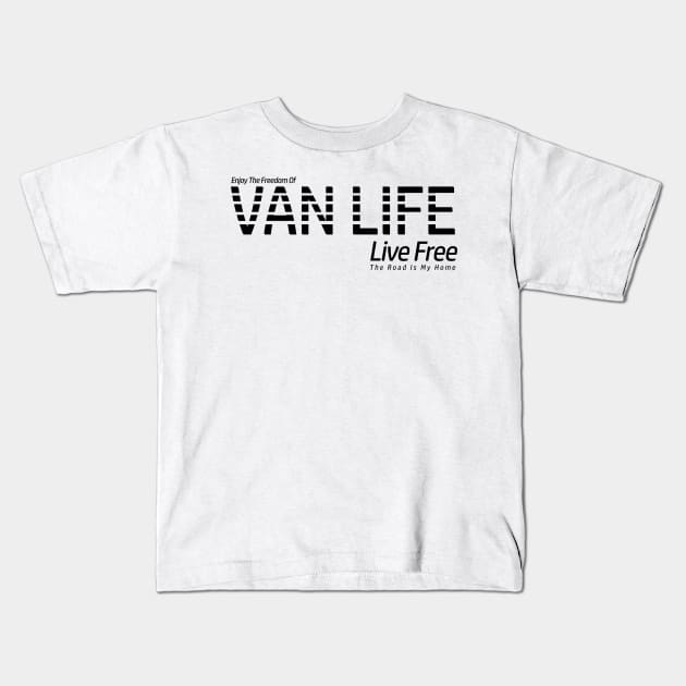 Van Life Kids T-Shirt by Tshirt Samurai